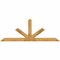 Ekena Millwork Saratoga Rough Sawn Timber Gable Bracket, Western Red Cedar, 108"W x 40"H x 6"D x 6"F, 9/12 Pitch GBW108X40X0606SAR00RWR - alternate 1